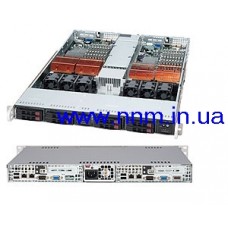 Сервер SUPERMICRO 1026TT-TF 1U Twin Server, 2x X8DTT-F, 24, 2x SAS 146GB